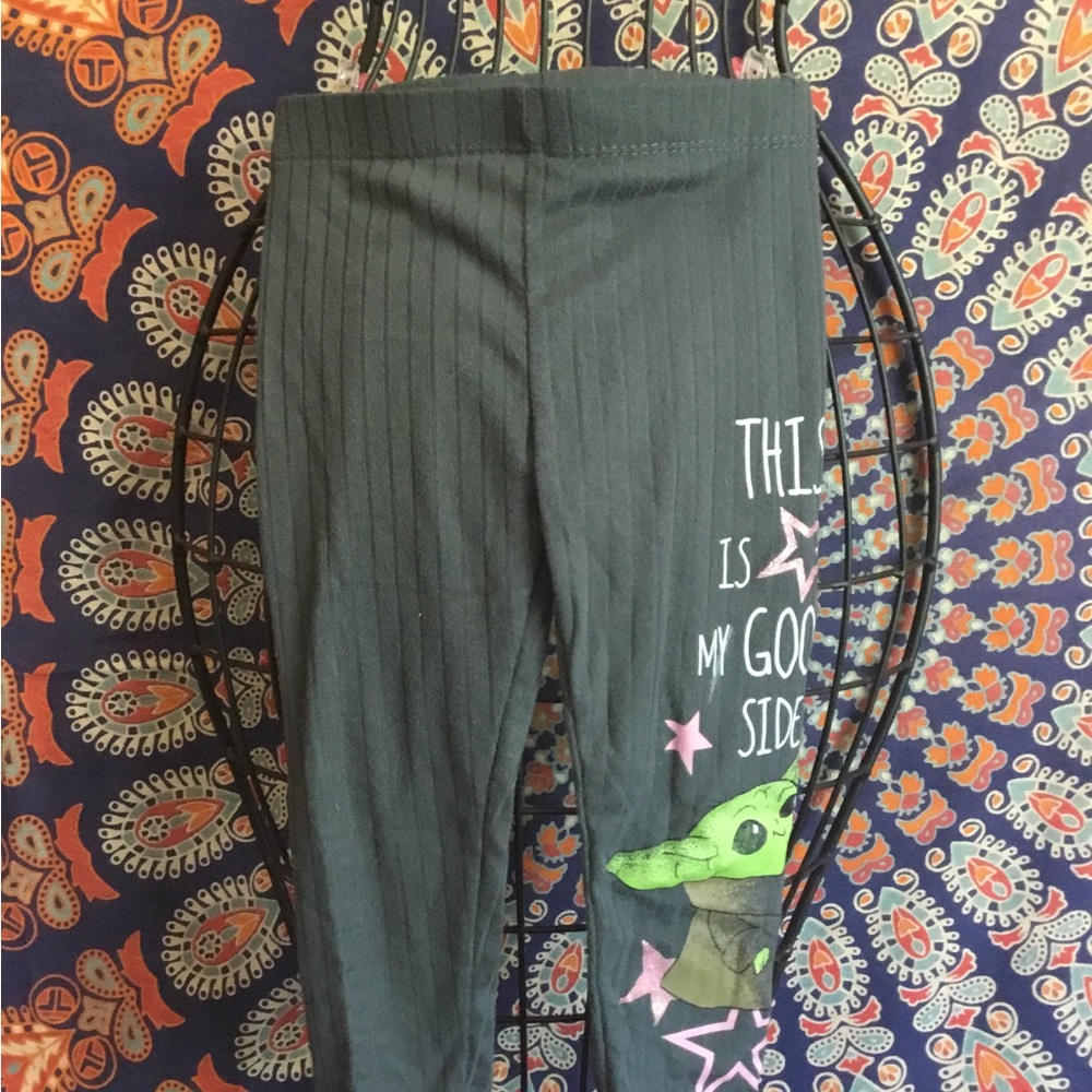 NEW Grogu “The Child” Black Legging Size 2T
